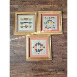 Vintage K.B. Design And Co Tin Punch Set of 3 Hand Painted Limited Edition 1967